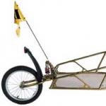 Simple bicycle trailer made from waste materials (no welding) DIY bicycle trailer for children drawings