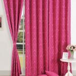 Pink curtains - a gentle combination in the interior (90 photos) Curtains for a white-pink room