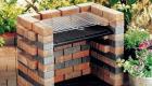We build a barbecue with a brick smokehouse with our own hands
